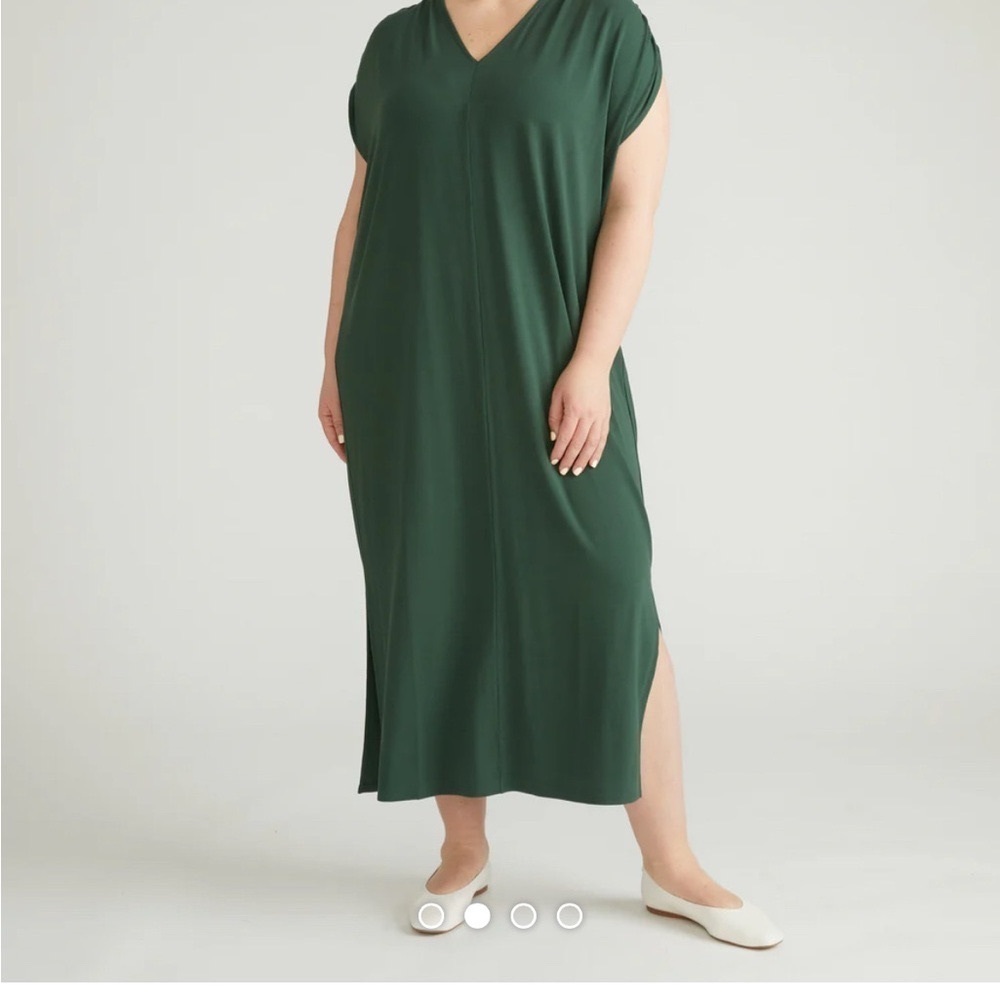 Universal Standard Green Jersey Kaftan
